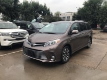 【进口车市】18款加版塞纳四驱顶配LTD棕/灰配置：新款前脸，360度环车影像，雷达测距3.5LV6八速手自一体真皮内饰大屏双天窗吸顶DVD桃木内饰JBL音响电